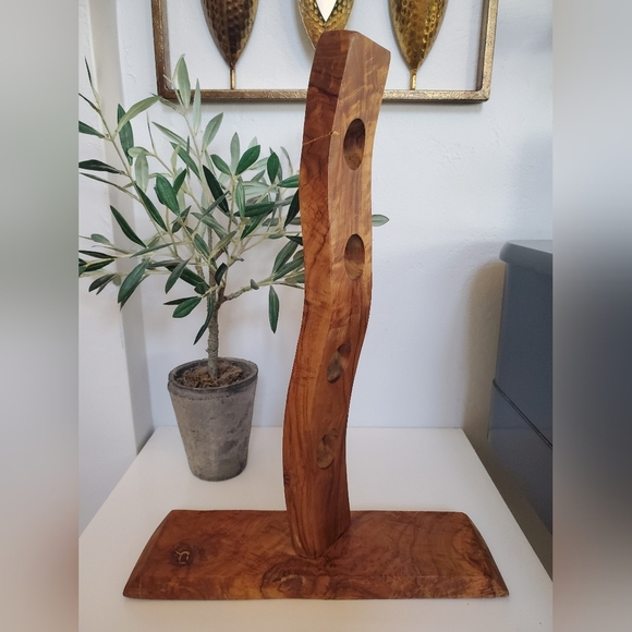 Handmade Other - Olive Wood Bottle Holder